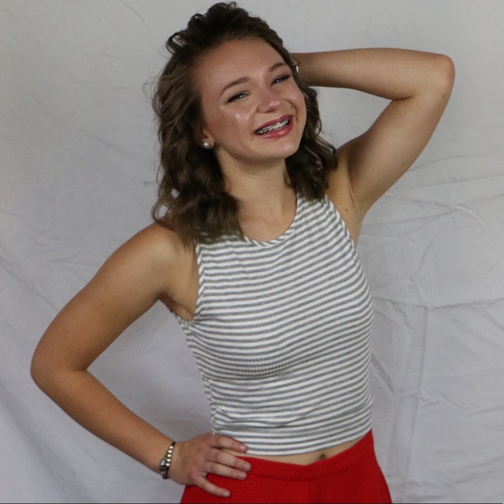 Stripped Crop Top
